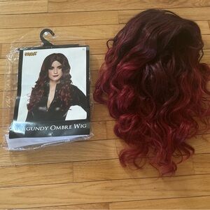 Burgundy Ombre Wig